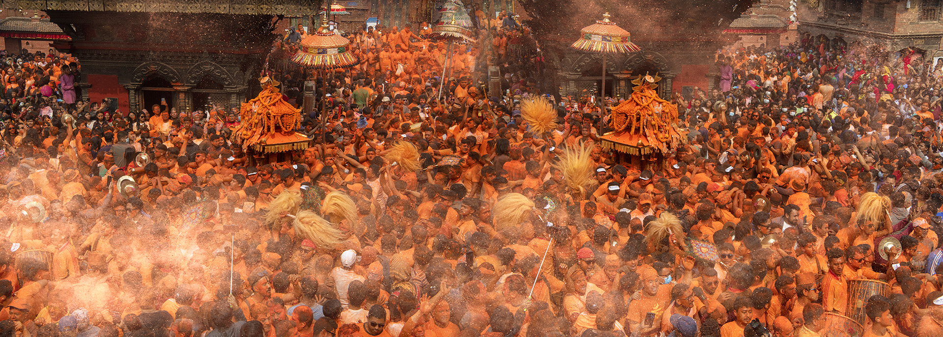 Nepalese Yellow Sprinkling Festival Nepalese Yellow Sprinkling Festival