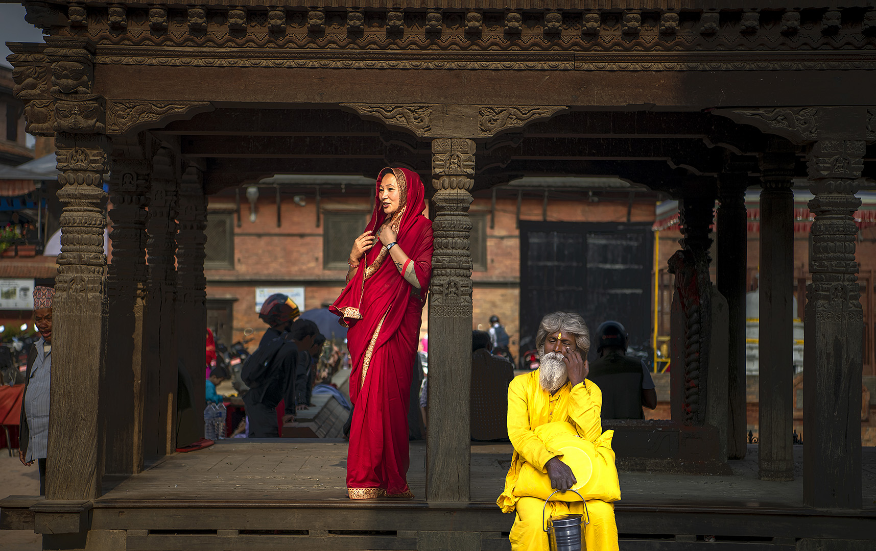 Beauty and ascetic monk Beauty and ascetic monk