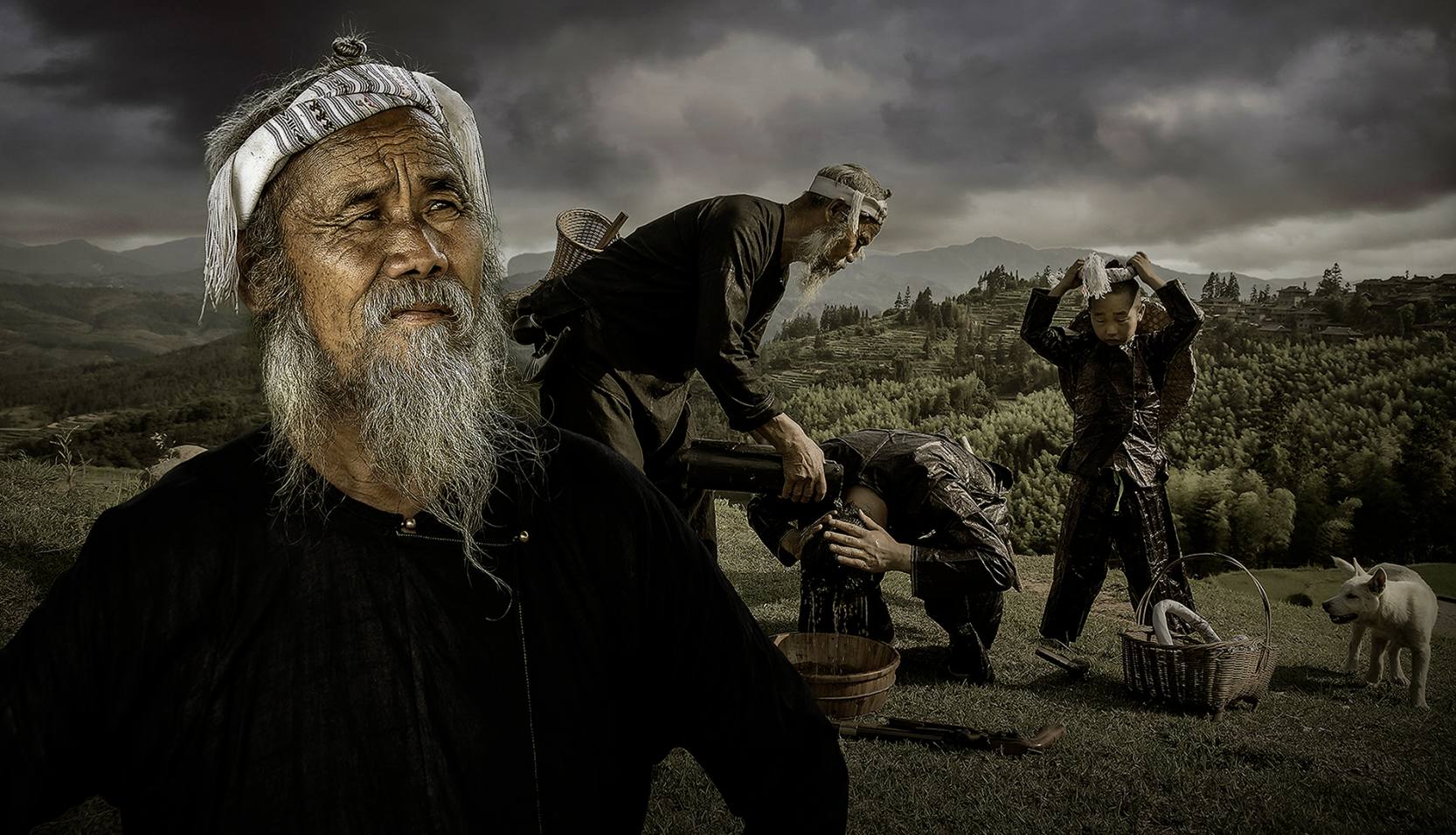 1、应筑君《岜沙寨老》》1 1、应筑君《岜沙寨老》》1